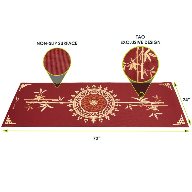 ProsourceFit Yoga Mats 3/16â€ (5mm) Thick for Comfort & Stability with Exclusive Printed Designs - Image 2